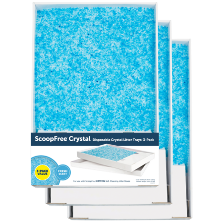 ScoopFree® Premium Blue Crystals Litter Trays - 3-pack
